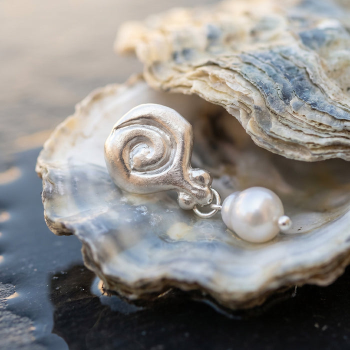 Granea Earrings | Silver + Natural Pearls